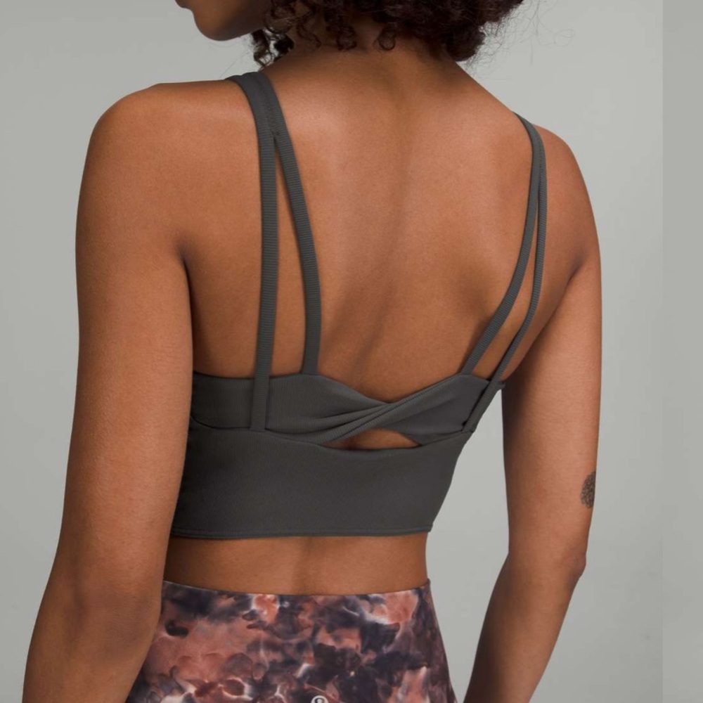 lululemon athletica Dark Gray Crop Top